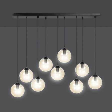 czarna wisząca lampa Emibig COSMO 9 EM713/9