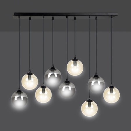czarna lampa wisząca Emibig COSMO 9 BL/MIXA EM714/9M1