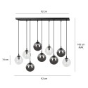 lampa wisząca Emibig COSMO 9 BL/MIXB EM714/9M2