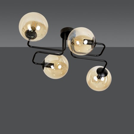 czarna przysufitowa lampa Emibig BRENDI 4  EM833/4