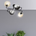 czarna lampa przysufitowa Emibig BRENDI 4 BL/MIX 2 EM843/4M2