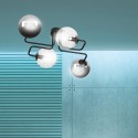 czarna lampa przysufitowa Emibig BRENDI 4 BL/MIX 3 EM843/4M3