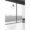 czarna lampa wisząca Emibig ISTAR 1  BL/TRANSPARENT  EM679/1