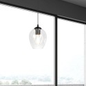 czarna lampa wisząca Emibig ISTAR 1  BL/TRANSPARENT  EM679/1