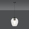 czarna lampa wisząca Emibig ISTAR 1  BL/TRANSPARENT  EM679/1