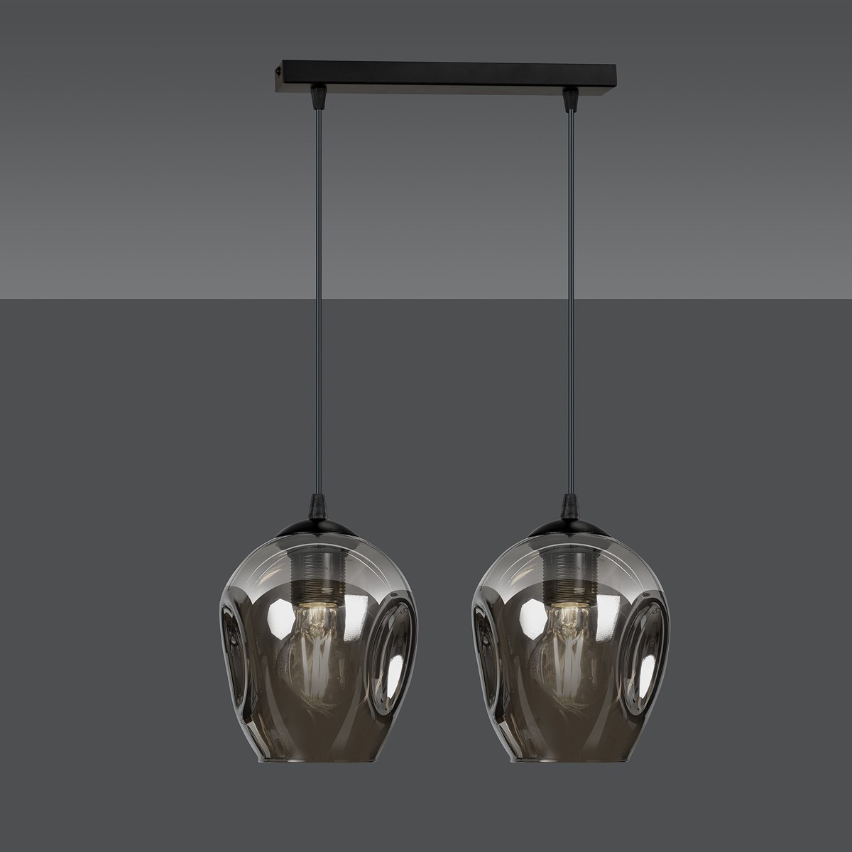 czarna lampa wisząca Emibig ISTAR 2  EM680/2