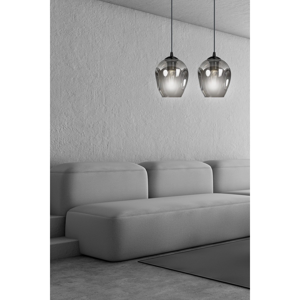 czarna lampa wisząca Emibig ISTAR 2  EM680/2