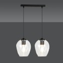 czarna lampa wisząca Emibig ISTAR 2  BL/TRANSPARENT  EM679/2