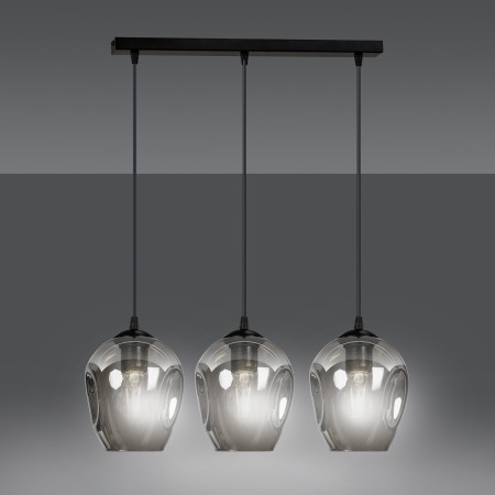 czarna lampa wisząca Emibig ISTAR 3   EM680/3