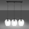 czarna lampa wisząca Emibig ISTAR 3  BL /TRANSPARENT  EM679/3