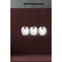 czarna lampa wisząca Emibig ISTAR 3  BL /TRANSPARENT  EM679/3