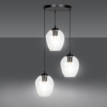 lampa wisząca Emibig ISTAR 3 PREMIUM BL/TRANSPARENT  EM679/3PREM