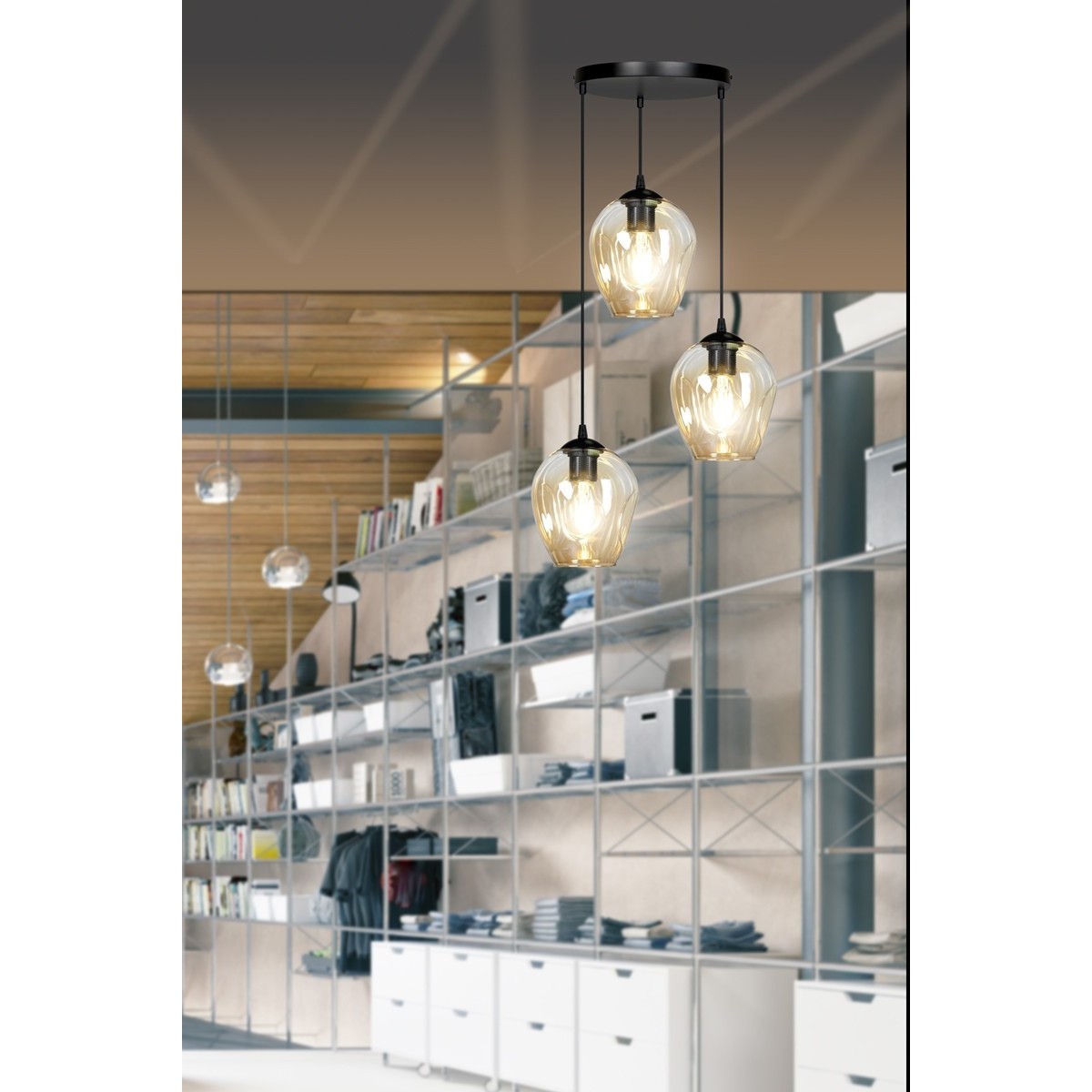 wisząca lampa Emibig ISTAR 3 PREMIUM  EM681/3PREM