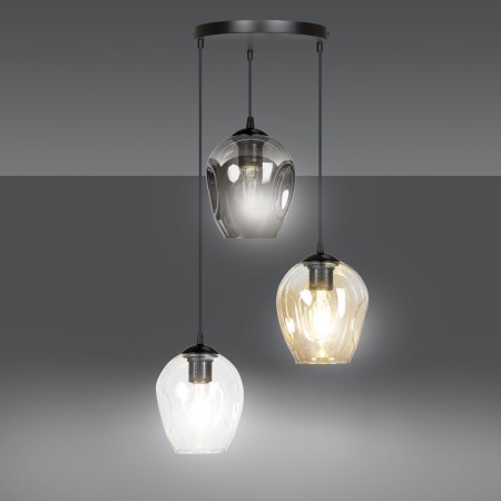 wisząca lampa Emibig ISTAR 3 PREMIUM BL/MIX  EM682/3PREM