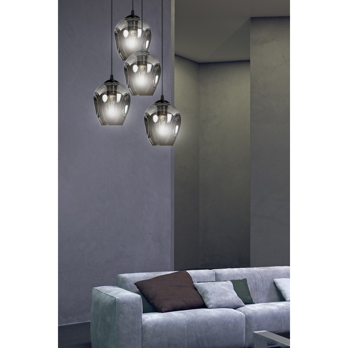 wisząca czarna lampa Emibig ISTAR 4 PREMIUM   EM680/4PREM