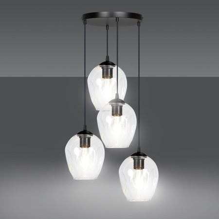 lampa wisząca Emibig ISTAR 4 PREMIUM BL/TRANSPARENT  EM679/4PREM