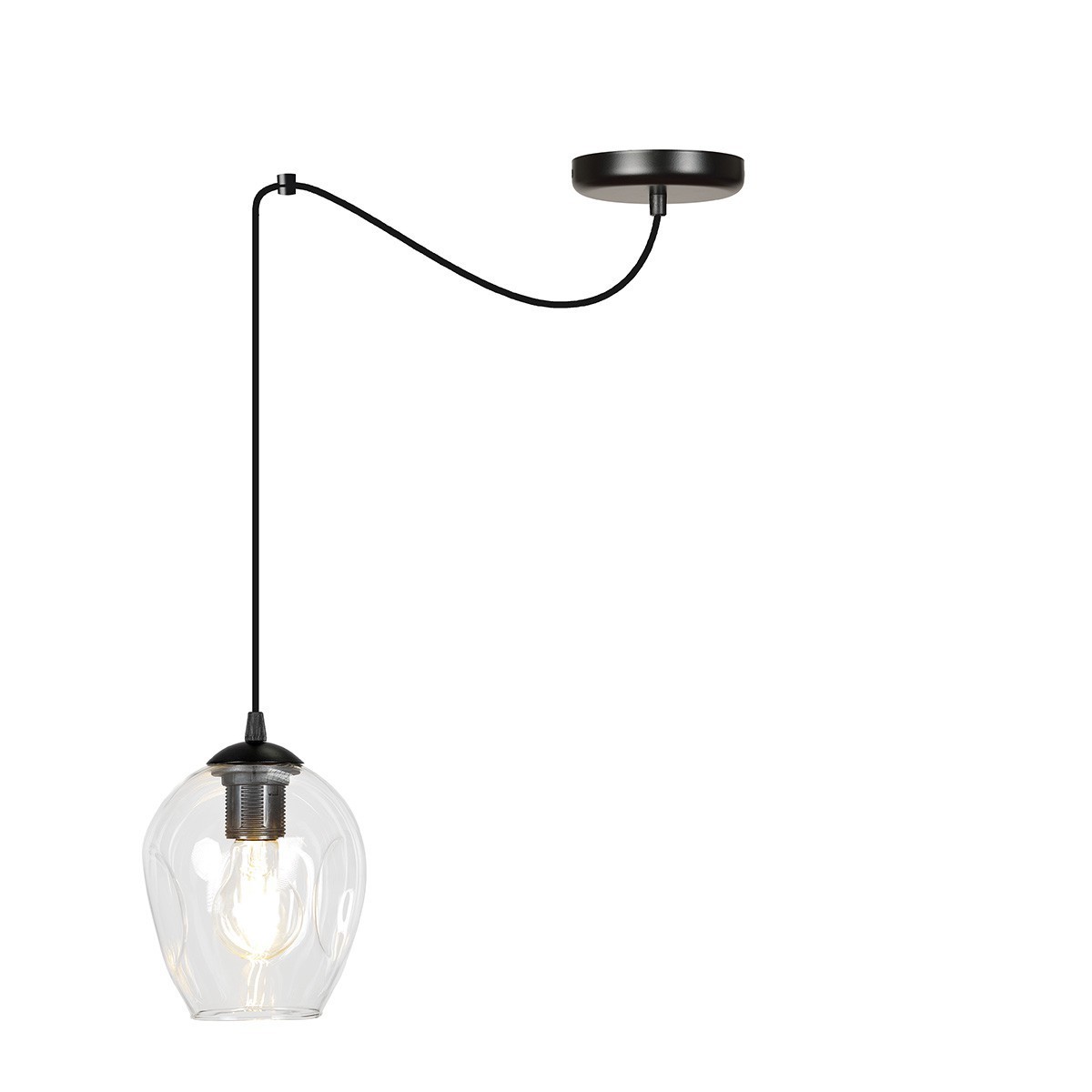 lampa wisząca Emibig LEVEL 1 BL/TRANSPARENT EM756/1