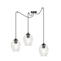 lampa wisząca Emibig LEVEL 3 BL/TRANSPARENT EM756/3