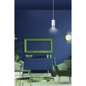 biała lampa wisząca Emibig FUMIKO 1 WH/CHROME EM814/1