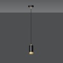czarno- złota  lampa wisząca Emibig FUMIKO 1 BL/GOLD EM817/1