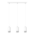 biała lampa wisząca Emibig FUMIKO 3 WH/CHROME EM814/3