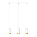 biało - złota lampa wisząca Emibig FUMIKO 3 WH/GOLD EM815/3