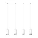 biała lampa wisząca Emibig FUMIKO 4 WH/CHROME EM814/4
