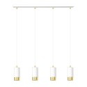 biało- złota lampa wisząca Emibig FUMIKO 4 WH/GOLD EM815/4