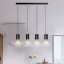 czarno- złota lampa wisząca Emibig FUMIKO 4 BL/GOLD  EM817/4