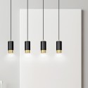 czarno- złota lampa wisząca Emibig FUMIKO 4 BL/GOLD  EM817/4