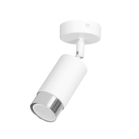 biała lampa przysufitowa Emibig HIRO 1 WH/CHROME  EM962/1