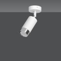 biała lampa przysufitowa Emibig HIRO 1 WH/CHROME  EM962/1