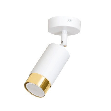 biało- złota lampa przysufitowa Emibig HIRO 1 WH/GOLD  EM963/1