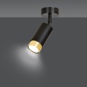 czarno- złota lampa przysufitowa Emibig HIRO 1 BL/GOLD  EM965/1