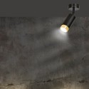 czarno- złota lampa przysufitowa Emibig HIRO 1 BL/GOLD  EM965/1