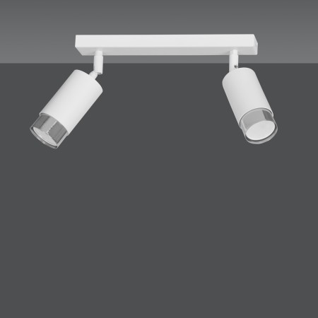 biała lampa przysufitowa Emibig HIRO 2 WH/CHROME  EM962/2