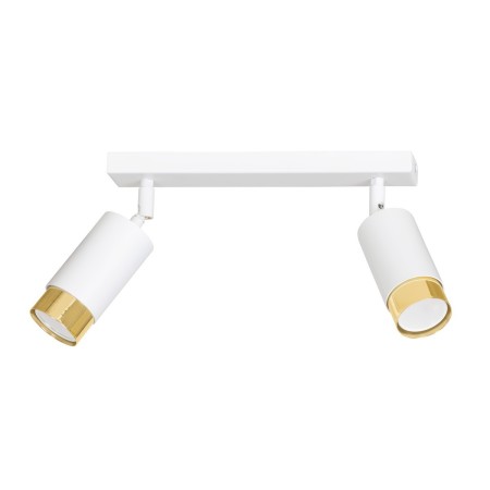 biało- złota lampa przysufitowa Emibig HIRO 2 WH/GOLD  EM963/2