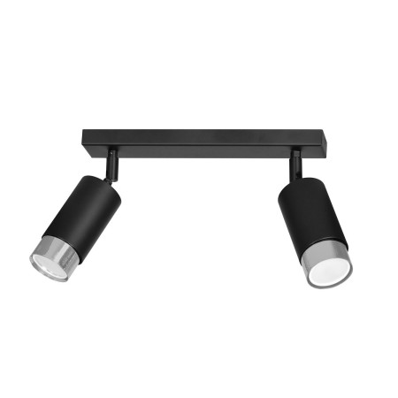 lampa przysufitowa Emibig HIRO 2 BL/CHROME EM964/2 czarny/chrom