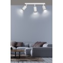 biała przysufitowa lampa Emibig HIRO 3 WH/CHROME  EM962/3