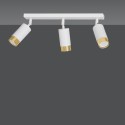 biało- złota lampa przysufitowa Emibig HIRO 3 WH/GOLD  EM963/3