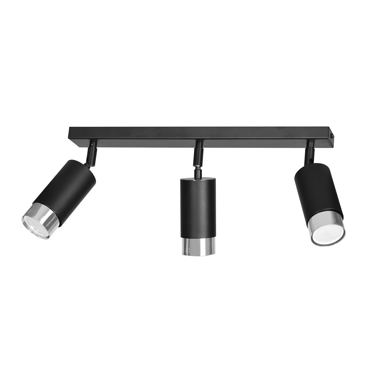 lampa przysufitowa Emibig HIRO 3 BL/CHROME EM964/3 czarna/ chrom