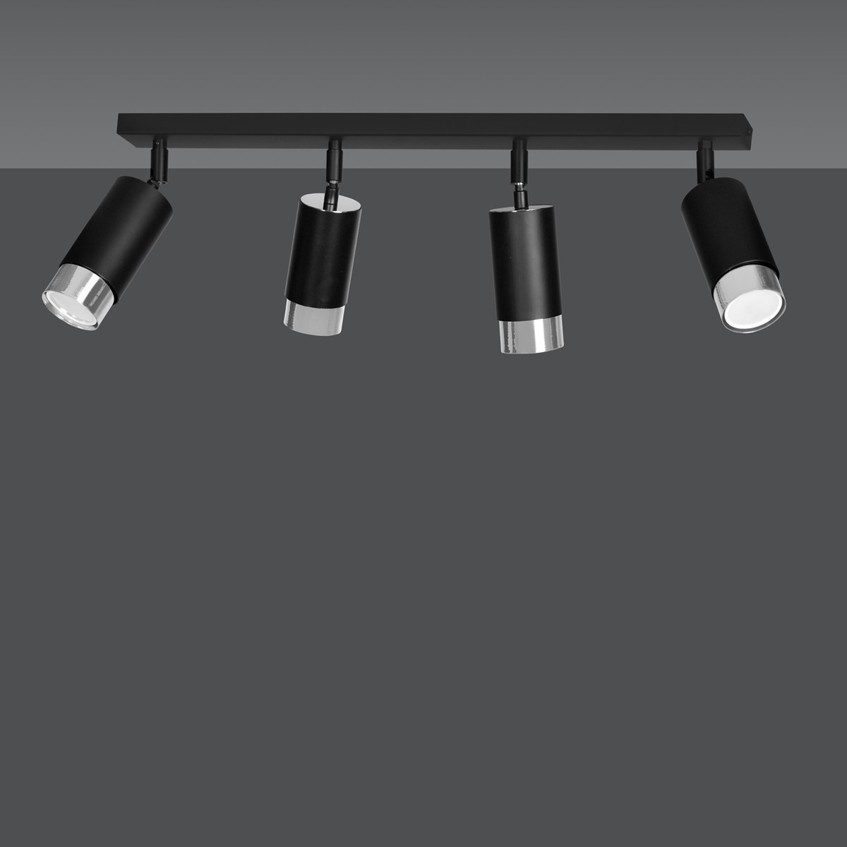 lampa przysufitowa Emibig HIRO 4 BL/CHROME EM964/4 czarny-chrom