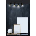 czarno- złota lampa przysufitowa Emibig HIRO 4 BL/GOLD  EM965/4