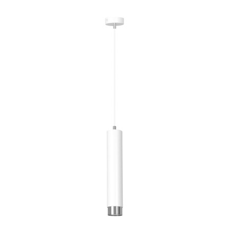 biała lampa wisząca Emibig KIBO 1 WH/CHROME EM641/1