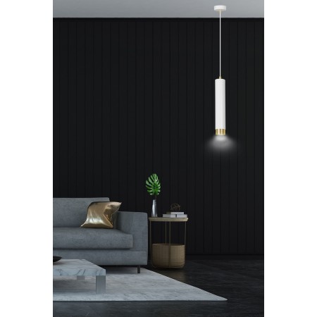 biało- złota wisząca lampa Emibig KIBO 1 WH/GOLD  EM642/1