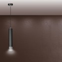 lampa wisząca Emibig KIBO 1 BL/CHROME EM643/1 czarny- chrom