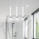 lampa wisząca Emibig KIBO 3 WH/CHROME EM641/3 biała- chrom