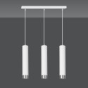 lampa wisząca Emibig KIBO 3 WH/CHROME EM641/3 biała- chrom