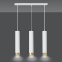 bialo- złota lampa wisząca Emibig KIBO 3 WH/GOLD  EM642/3