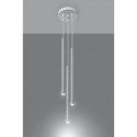 Biała lampa wisząca sople Sollux Pastelo 3P